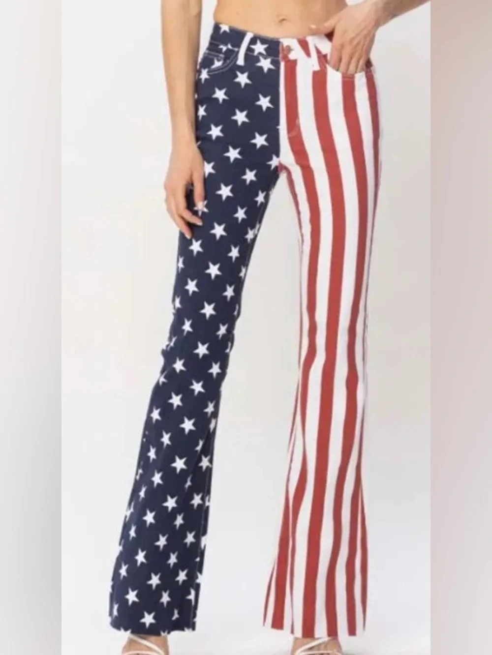 Judy Blue High Waist Flag Flare Jeans - Picture 3 of 13
